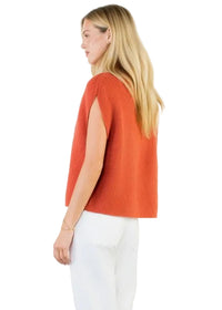 Sleeveless Mock Neck Knit Top