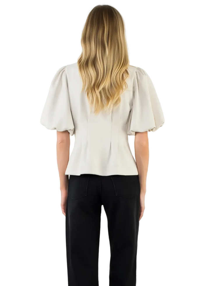Bubble Sleeve Top