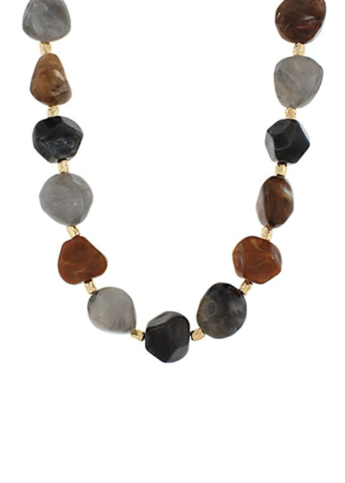 Acrylic Nuggets Shape Necklace