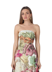 Josephine Strapless Midi Dress