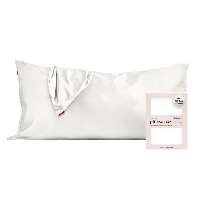 Satin King Pillowcase - Ivory