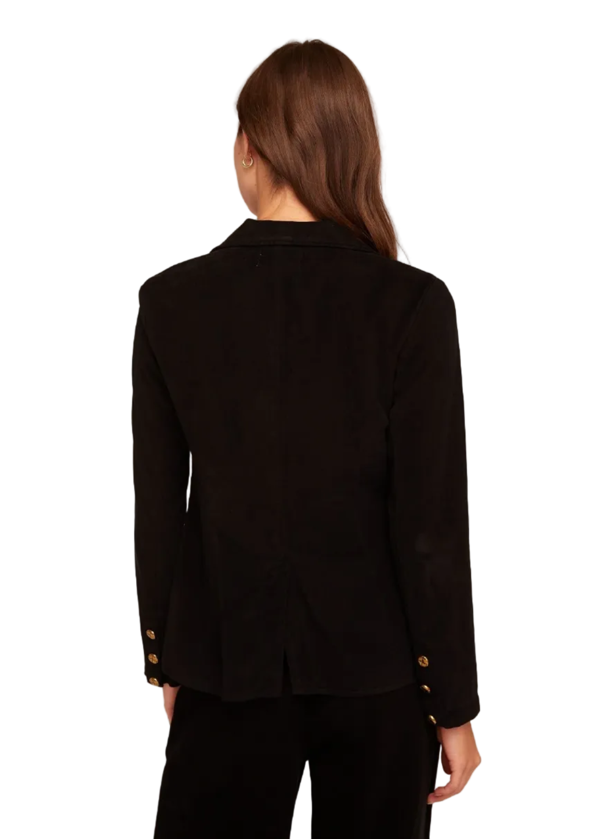 Notch Collar Long Line Blazer