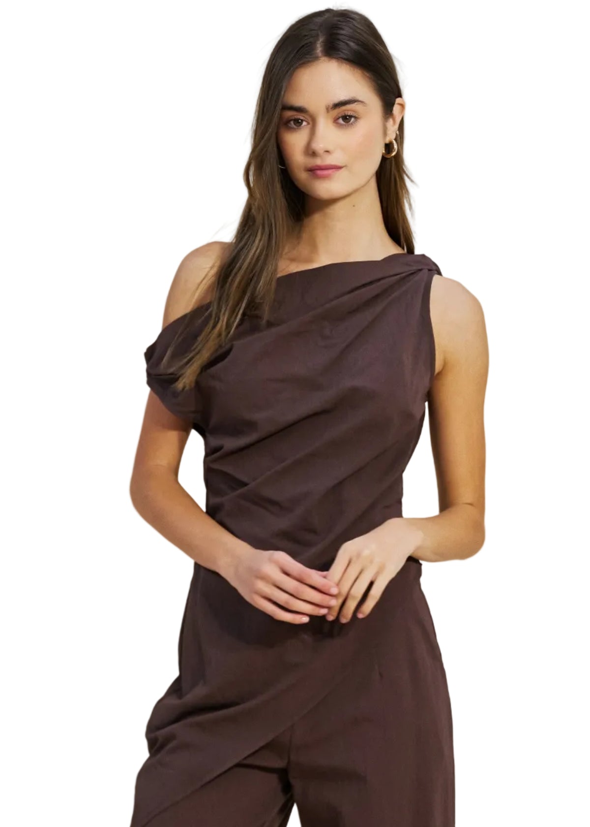 Asymmetrical One Shoulder Top