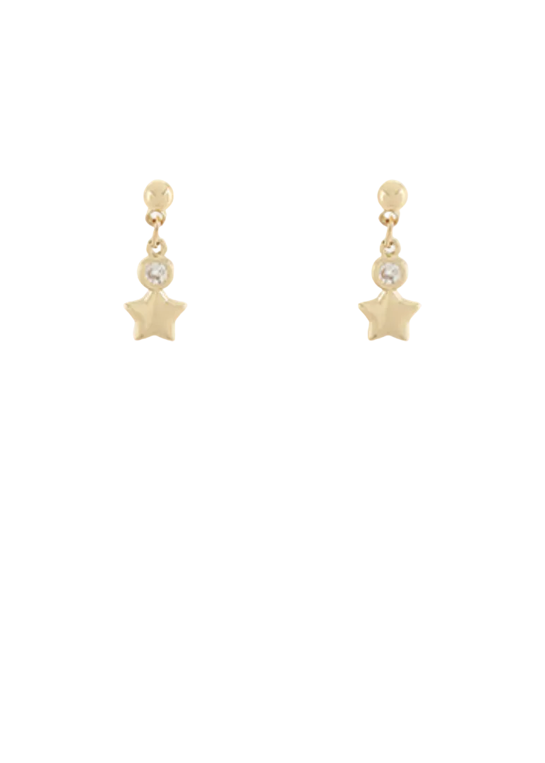 Star Dangle Stud Earrings