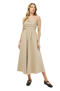 Avery Strapless Midi Dress