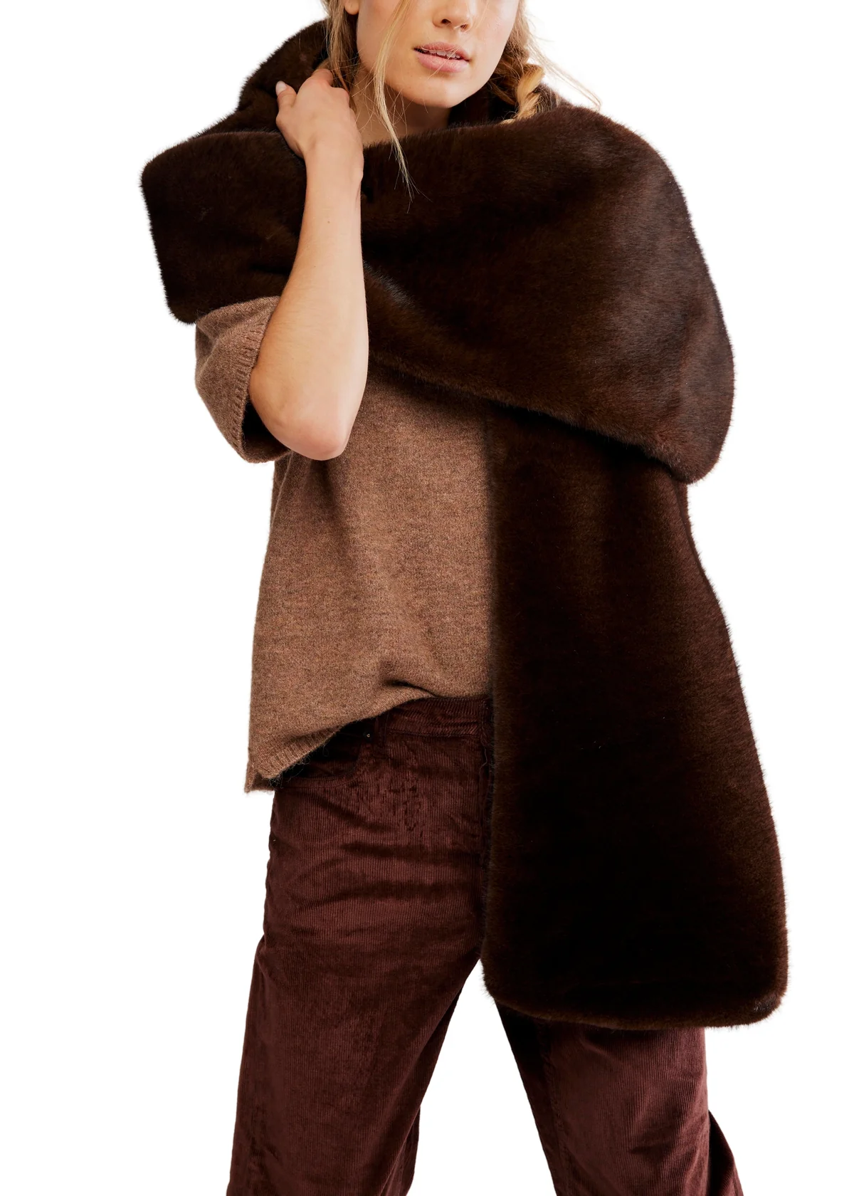 Snow Angel Faux Fur Scarf