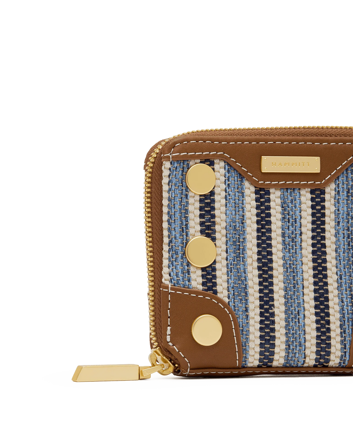 5 North Wallet - Cabana Blue/Brushed Gold