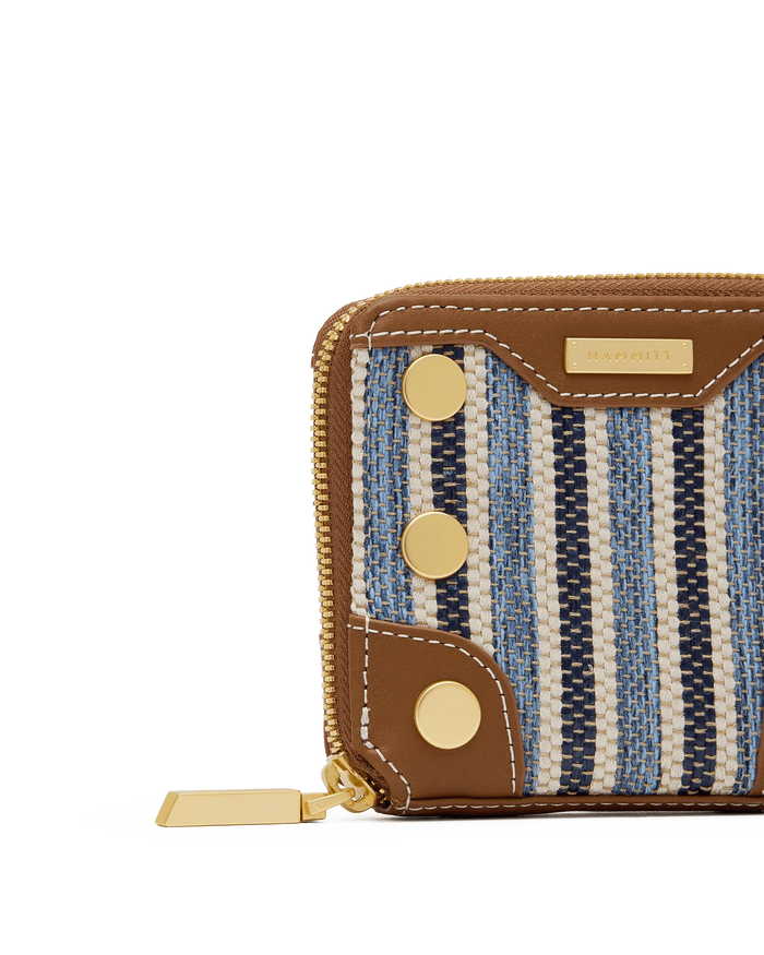 5 North Wallet - Cabana Blue/Brushed Gold