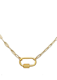 Clingy Carabiner Paperclip Chain - Gold