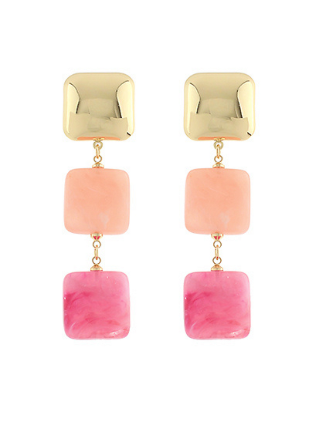 Linear Square Earrings