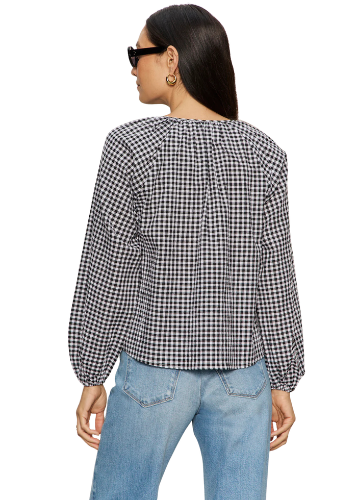 The Perfect Gingham Button Blouse