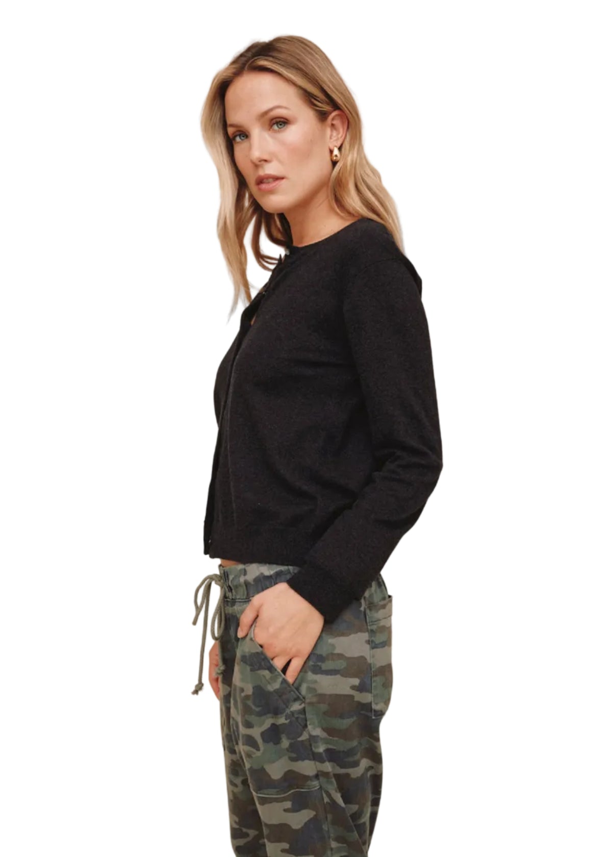 Crew Neck Cardigan