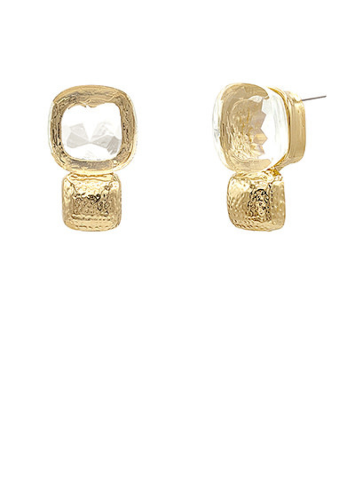 Square Stone Earrings