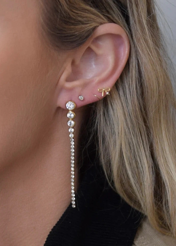 Forget Me Knot Earrings - Gold