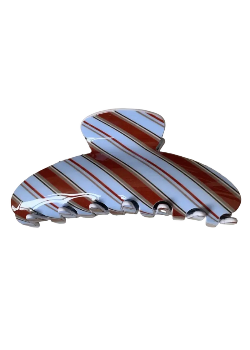 Vintage Striped Hair Claw