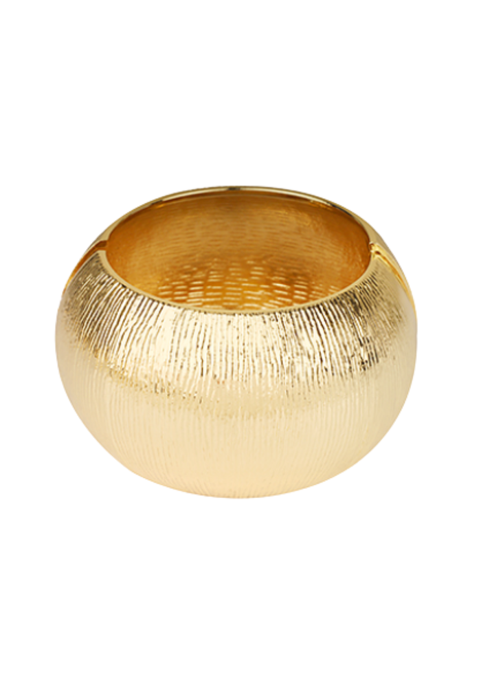 Wide Line Textured Metal Bracelet