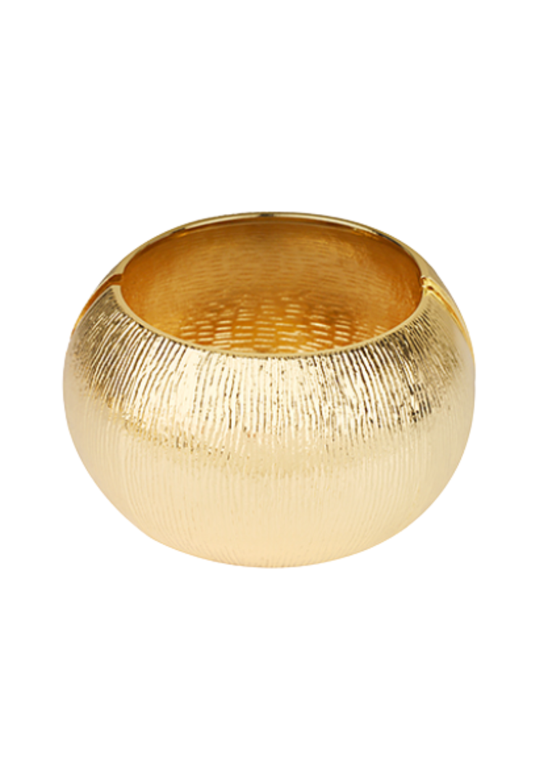 Wide Line Textured Metal Bracelet