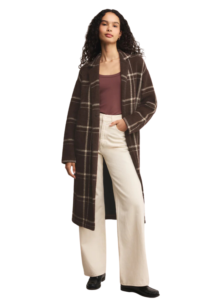Mason Sweater Plaid Coat