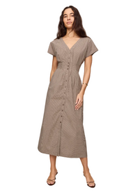 Sanna Gingham Midi Dress