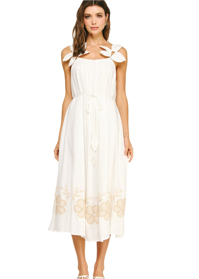 Flower Petal Long Dress