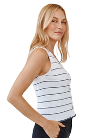 Ruffle Hem Knitted Vest