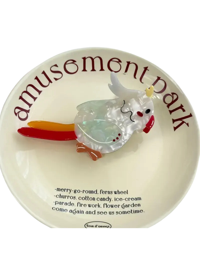 Jumbo Stripe Plaid Oval Hair Claw Clips