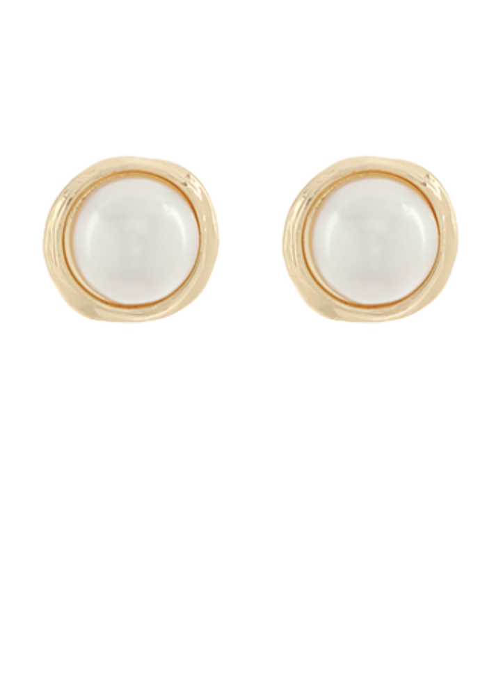 Dome Pearl Earrings