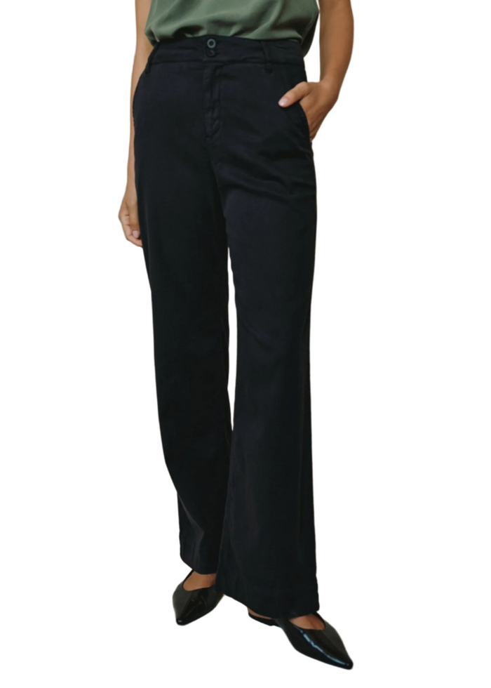 Sydney Wide Leg Pant - Vintage Black