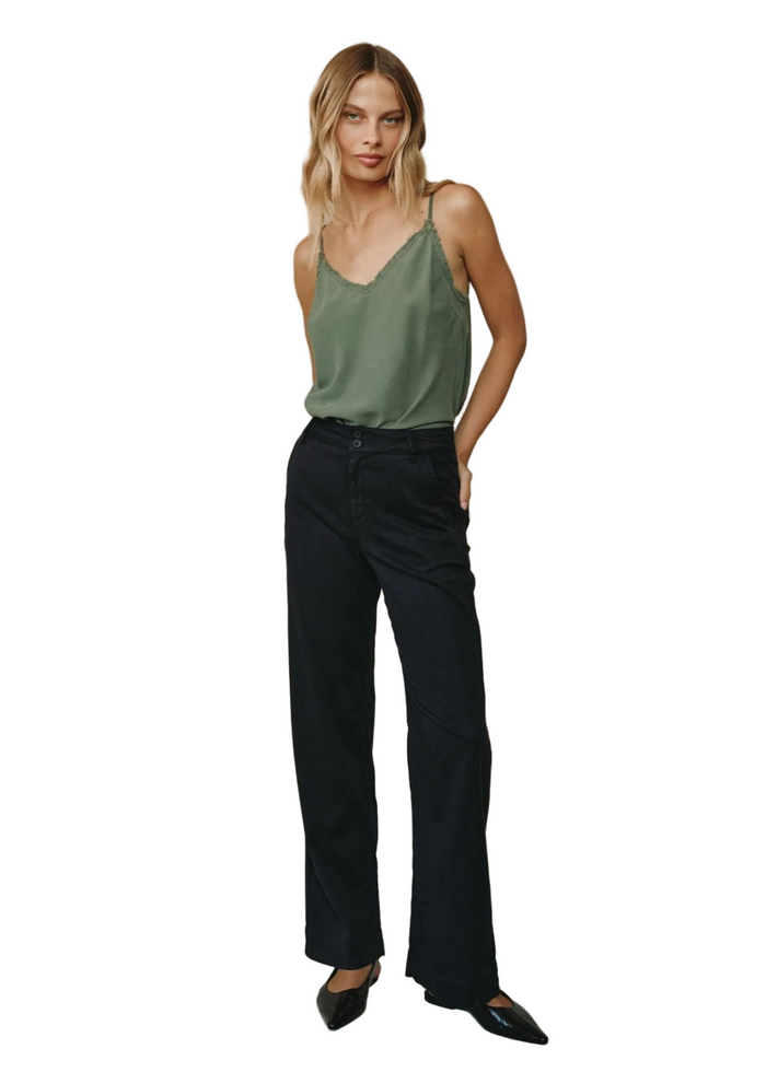 Sydney Wide Leg Pant - Vintage Black