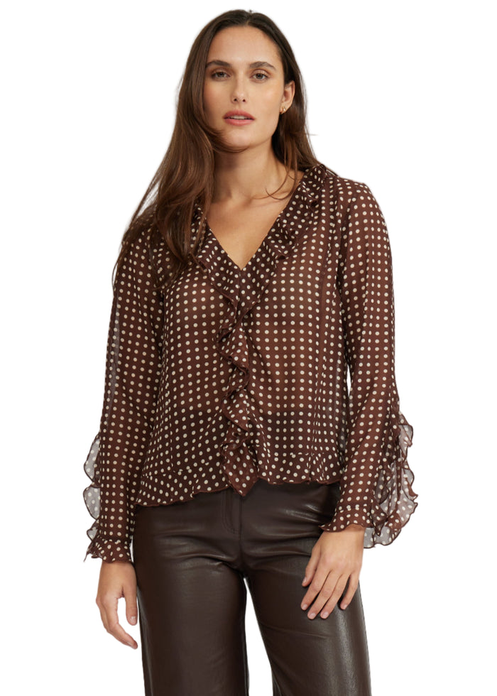 Liza Ruffle Top