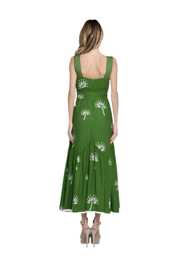 Sadira Embroidered Midi Dress