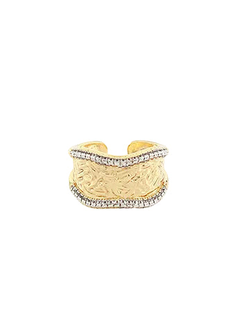 Graduated & Textured Open Ring