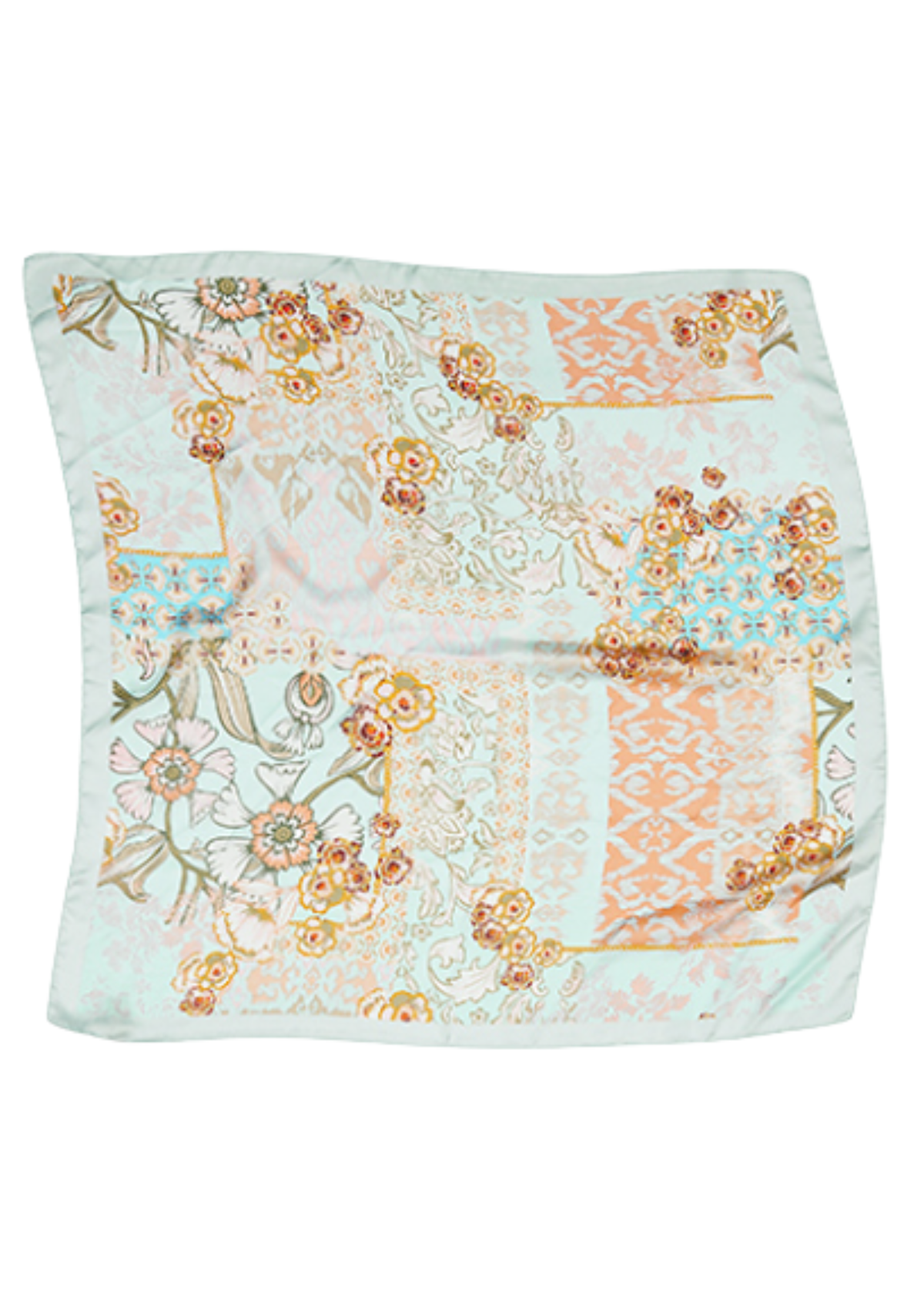 Floral Printed Silky Bandana