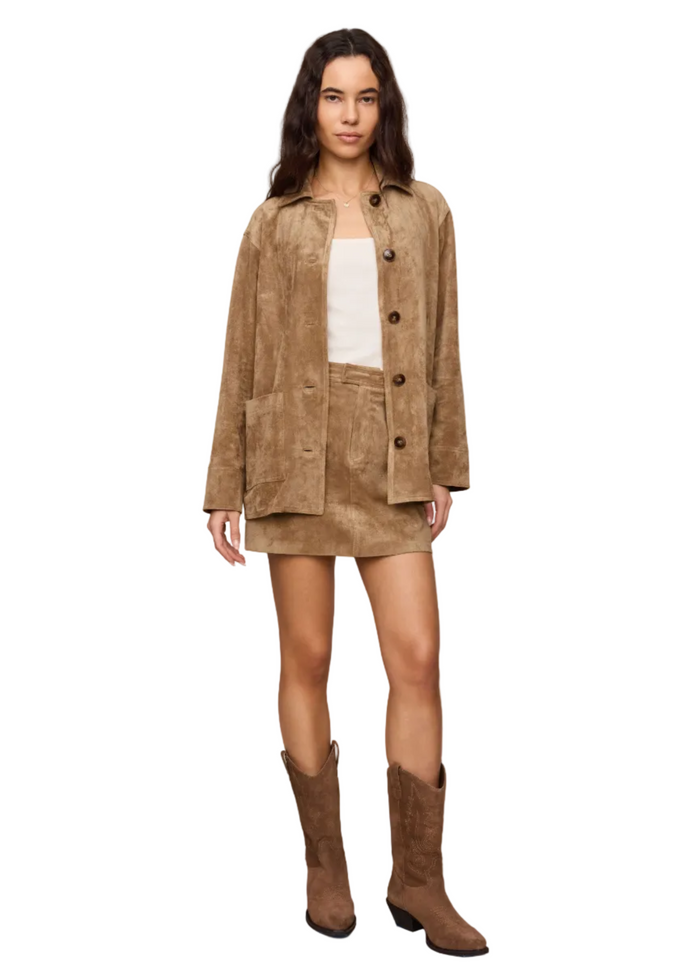 Perri Suede Mini Skirt