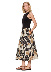 Sandbar Mix Media Midi Dress