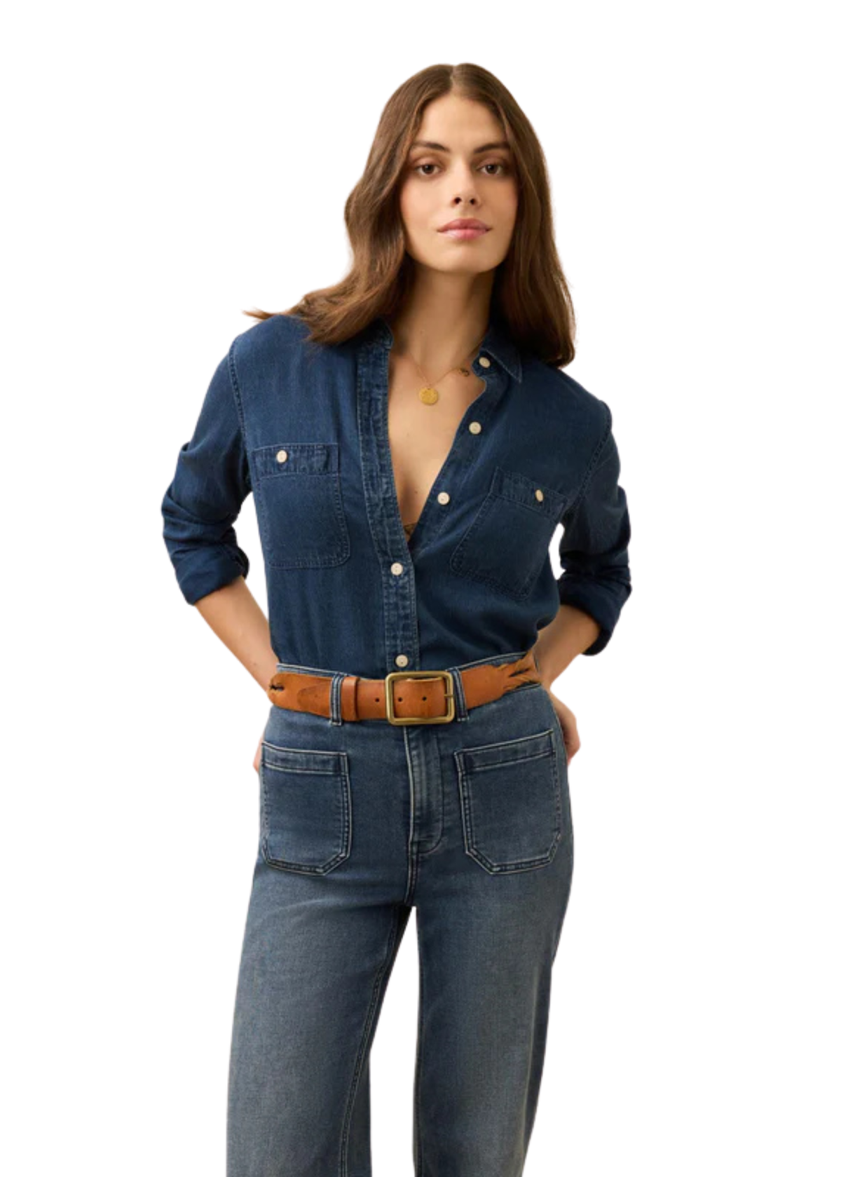 Tried & True Chambray Classic Top