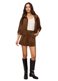 Ivory Suede Short