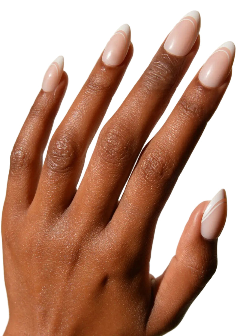 Paris Press-On Nails | Classic French Tip Short Almond