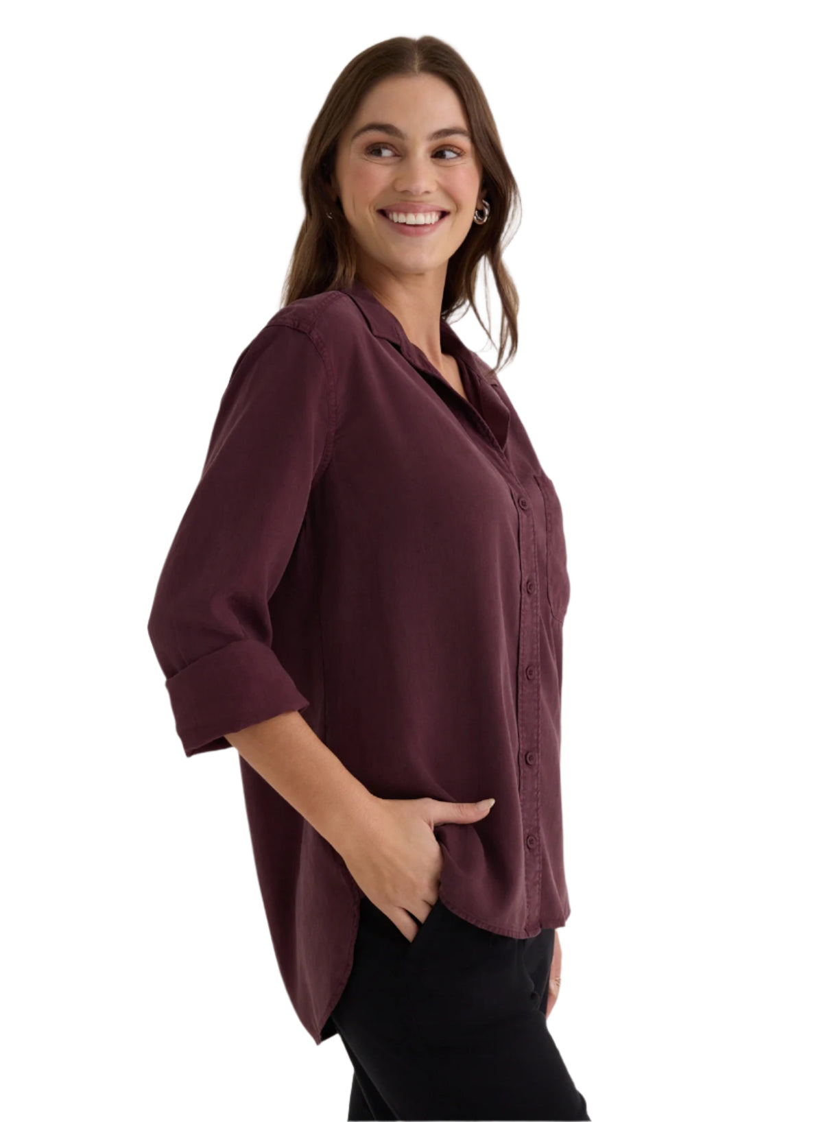 Shirt Tail Button Down