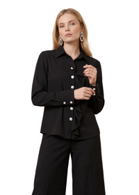Proper Ruffle Front Blouse