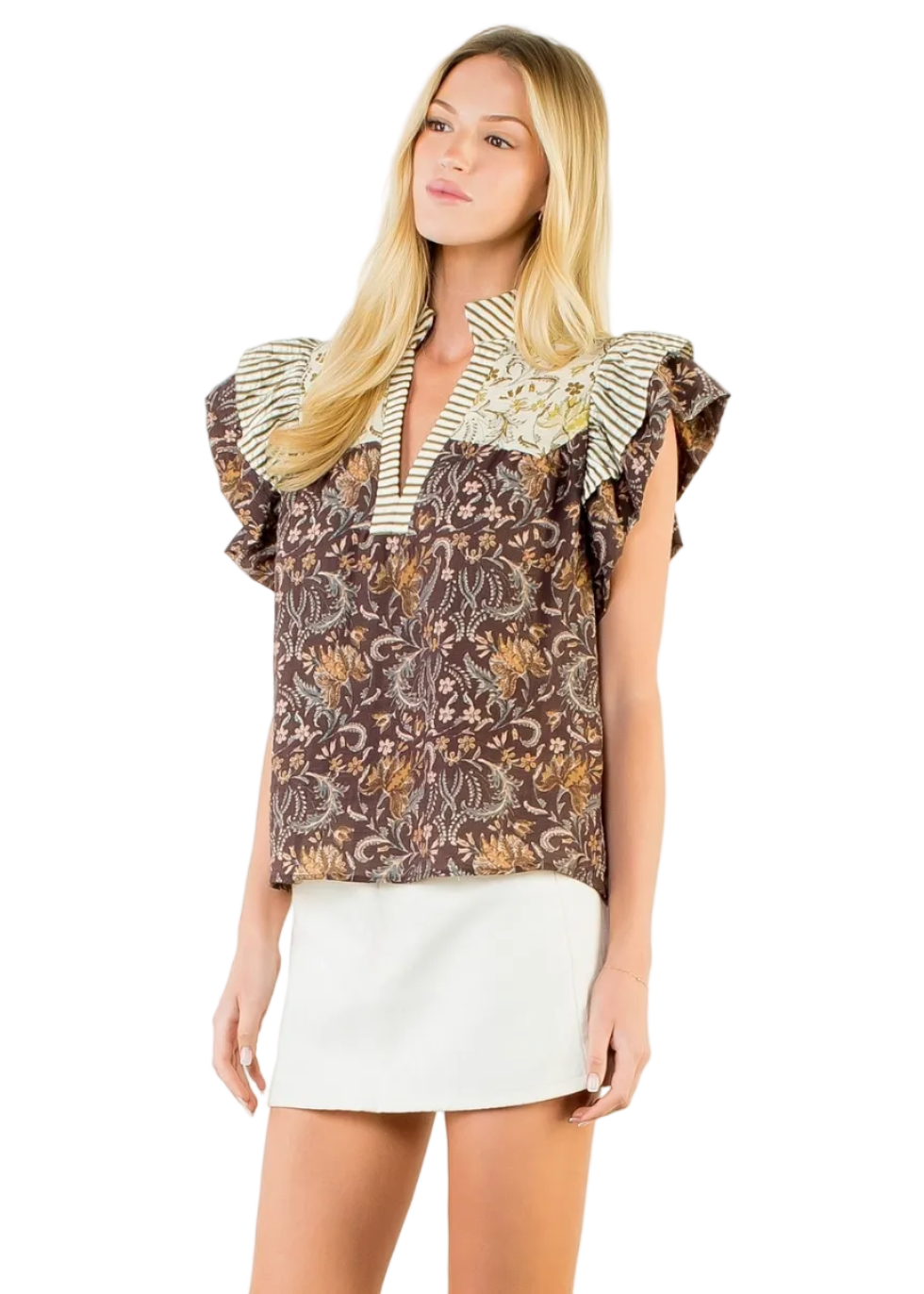 Flutter Sleeve Top