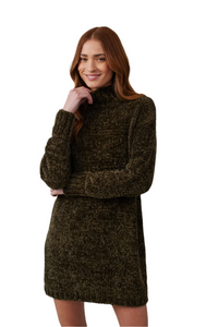 Turtle Neck Sweater Dress