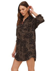 Flap Pocket Shirt Dress