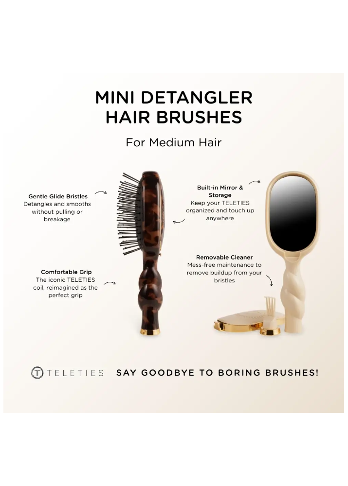 Medium Mini Detangler Brush  - Tortoise