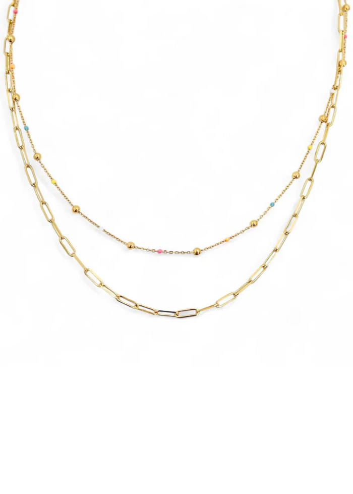 Crush On Hue 2 Layer Necklace