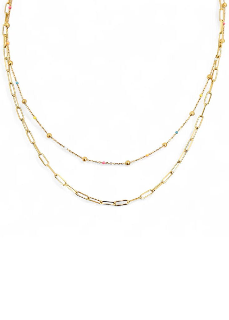 Crush On Hue 2 Layer Necklace