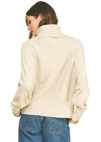 Turtle Neck Dolman Sleeve Sweater