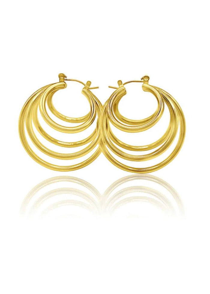 Jodi 5 Tier Hoop Earrings