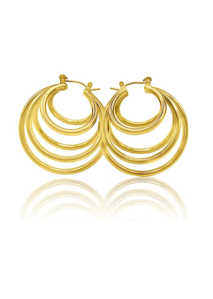 Jodi 5 Tier Hoop Earrings