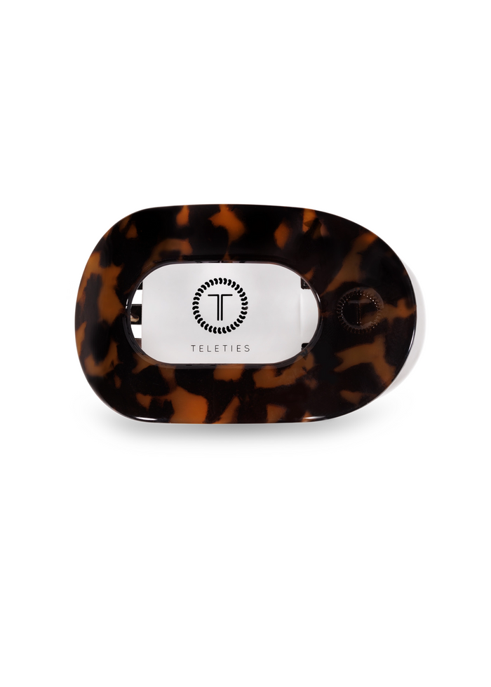 Tortoise Small Flat Round Clip